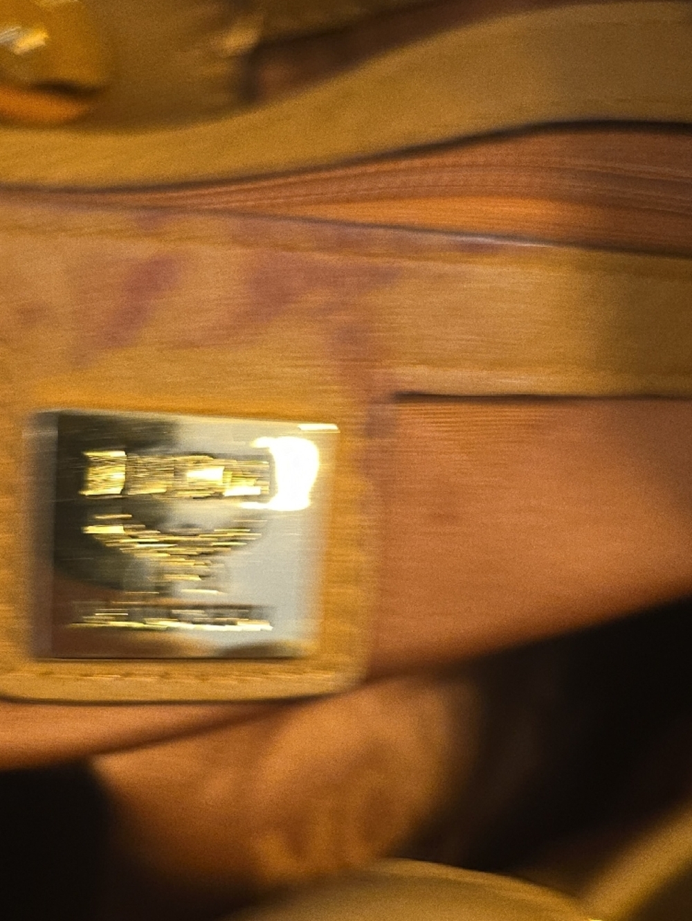MCM Cognac Logo Drawstring Shoulder Bag with Gold Hardware - Picture 10 of 11